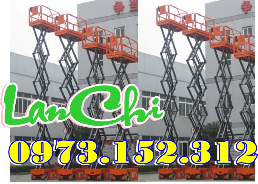 Xe nâng người cắt kéo cao 12m